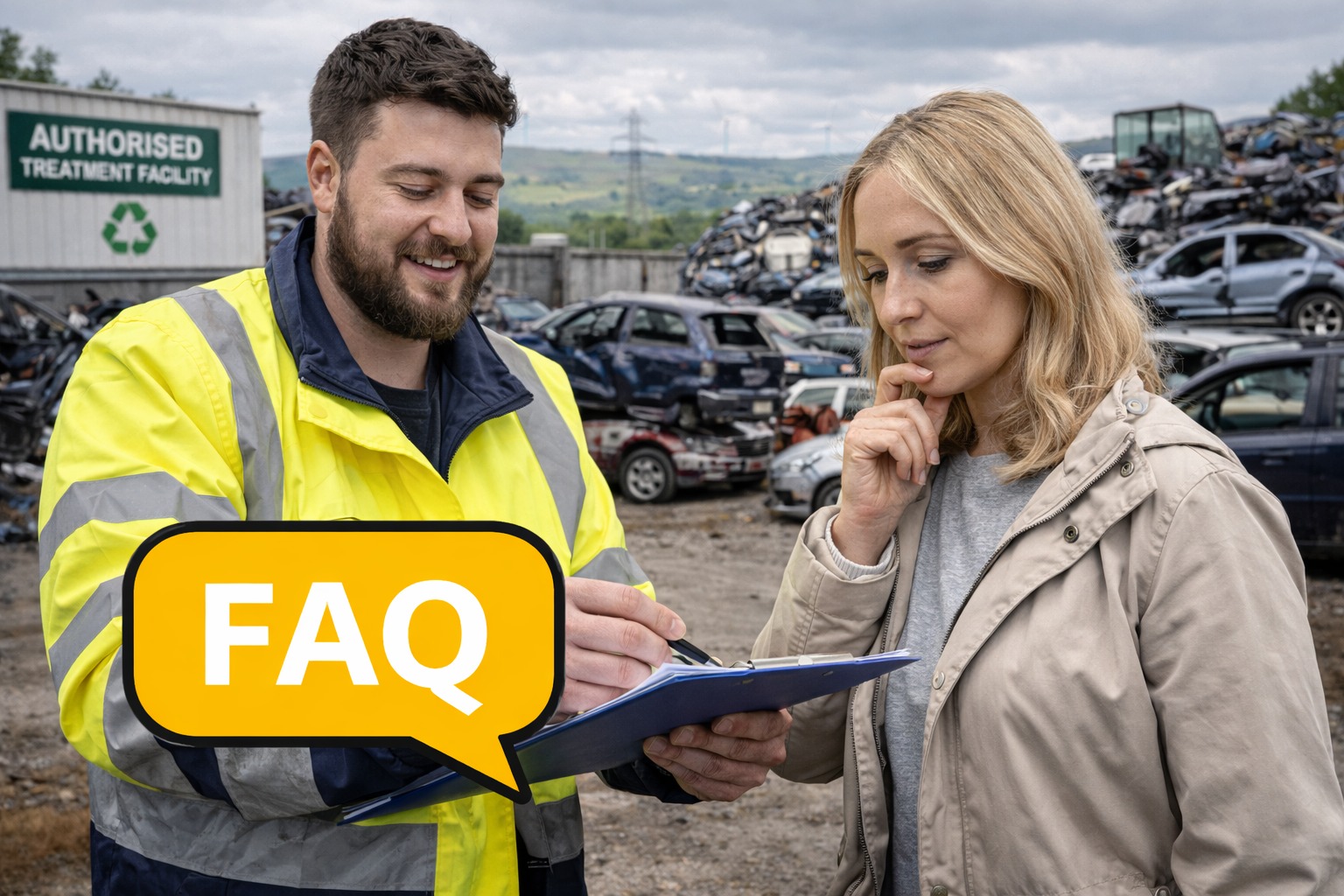 Scrap car FAQs and advice in Golborne